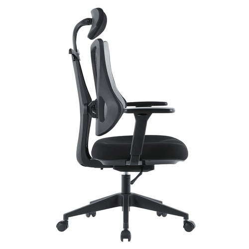 Kancelářská židle, synchronní mechanismus, šedá síťovina, KA-H3245 GREY