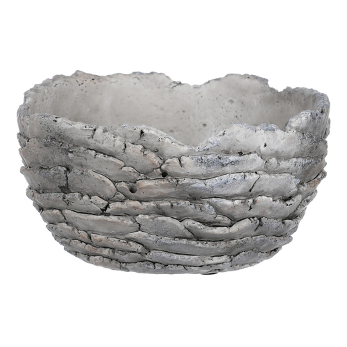 Obal betonový - imitace zkamenělé kůry, barva šedá