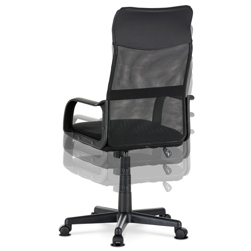 Kancelářská židle, houpací mechanismus, černá síťovina, KA-L601 BK