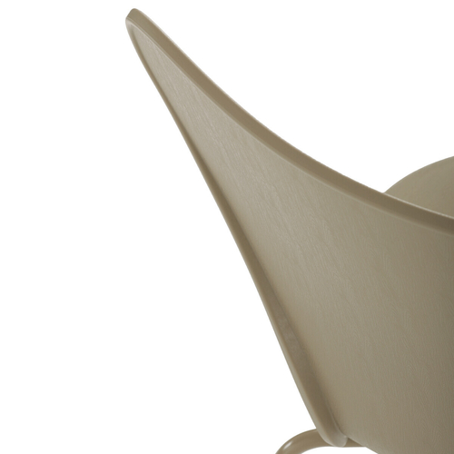 Jídelní židle, hnědá, plast, CT-X7034 CAP