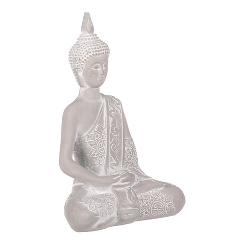 Buddha - betonová dekorace, barva šedá