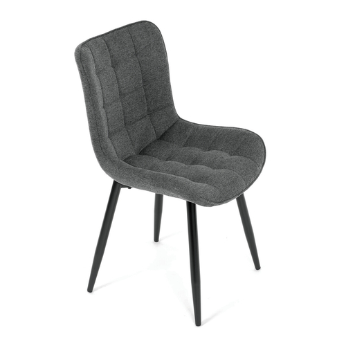 Jídelní židle, šedá, látka, HC-462 GREY2