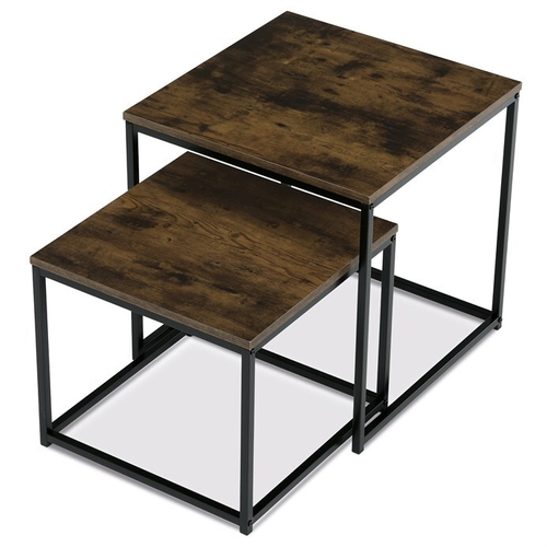 Odkládací stolek 50x50x52cm, mdf, old wood, AF-076 OLW