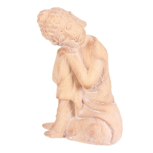 Buddha - zahradní figurka, magnesium, imitace dřeva