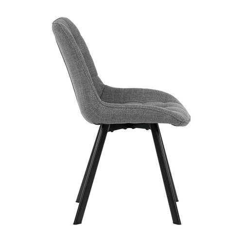 Jídelní židle, šedá, látka, HC-465 GREY2