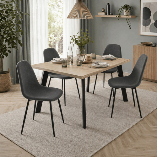Jídelní židle, šedá, látka, CT-V2972 GREY2