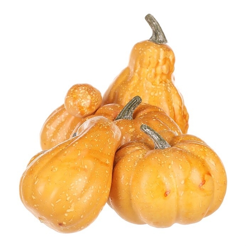 Dýně plastová - žlutá, různé tvary, cena za balení (6 ks)