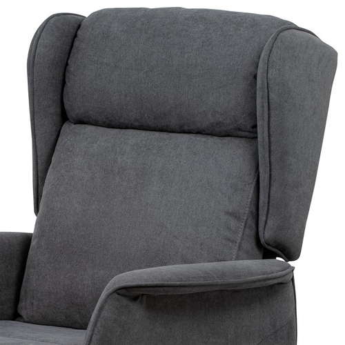 Polohovací křeslo, elektrické kabelové ovládání, šedá, látka, TV-1190 GREY2