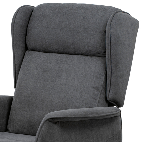 Polohovací křeslo, elektrické kabelové ovládání, šedá, látka, TV-1190 GREY2