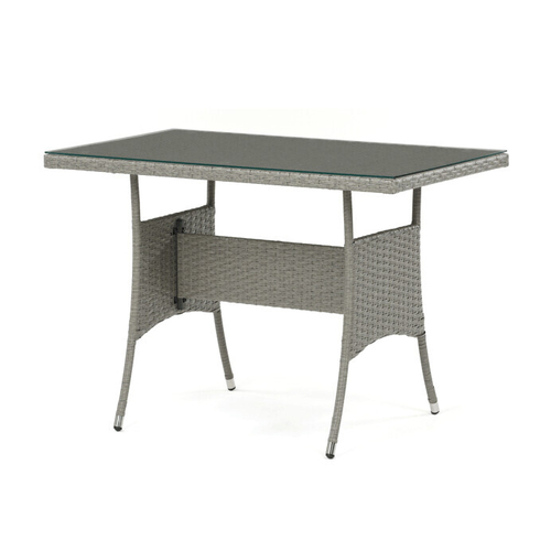 Zahradní sestava 100x60x69cm, polyratan, šedá, AZS-A1442 GREY