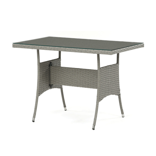 Zahradní sestava 100x60x69cm, polyratan, šedá, AZS-A1442 GREY
