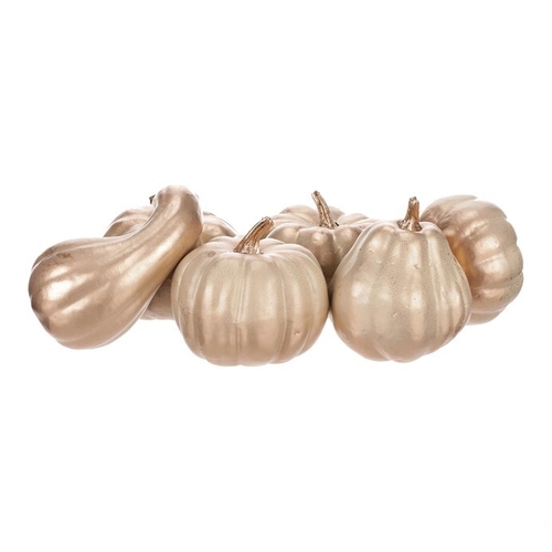 Dýně plastová - barva béžovo-zlatá, cena za balení (9 ks)