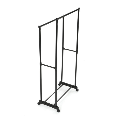 Stojan na šaty, kov, černá, GD-164 BK
