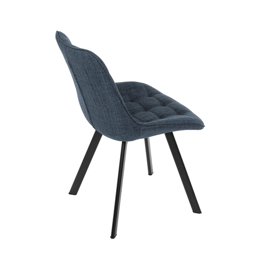 Jídelní židle, modrá, látka, HC-465 BLUE2