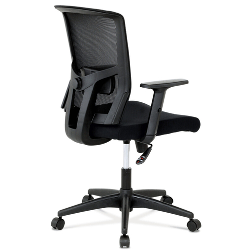 Kancelářská židle, houpací mechanismus, černá síťovina, KA-B1012 BK