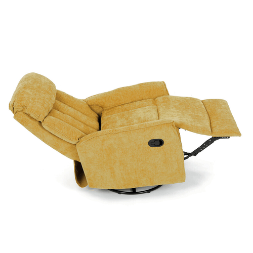 Polohovací křeslo, žlutá, látka, TV-H9327 YEL2