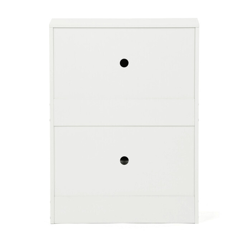 Botník, mdf, bílá, ABO-G1014 WT