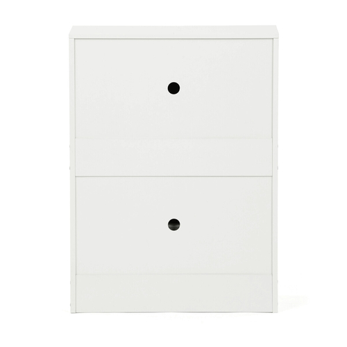 Botník, mdf, bílá, ABO-G1014 WT