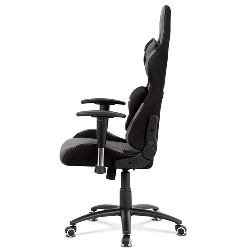 Kancelářské křeslo, houpací mechanismus, šedá látka, KA-F01 GREY