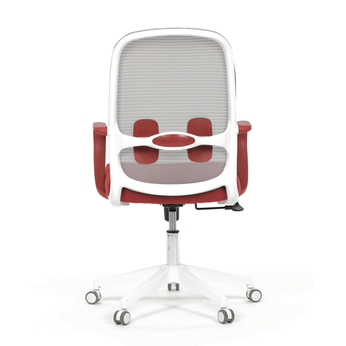 Kancelářská židle, houpací mechanismus, červená látka, KA-S425 RED