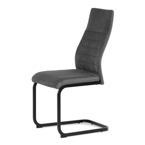 Jídelní židle, šedá, sametová látka, DCL-X7018 GREY2