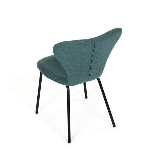 Jídelní židle, modrá, látka, CT-S8010 BLUE2