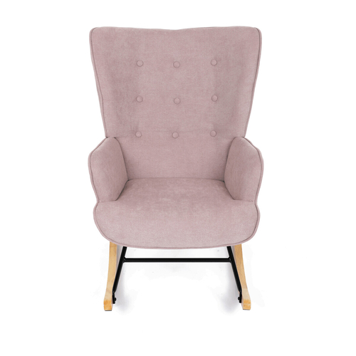 Houpací křeslo, růžová, látka, AK-371 PINK2