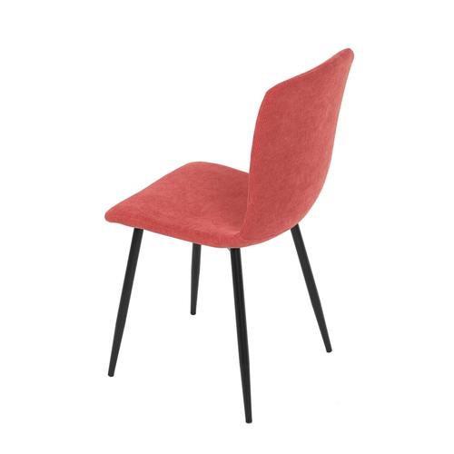 Jídelní židle, červená, manšestrová látka, DCL-964 RED2
