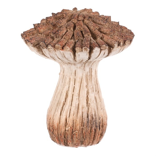 Houba z polyresinu - zahradní dekorace, vel. M, béžovo-hnědá