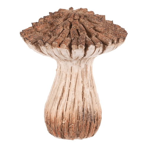 Houba z polyresinu - zahradní dekorace, vel. M, béžovo-hnědá