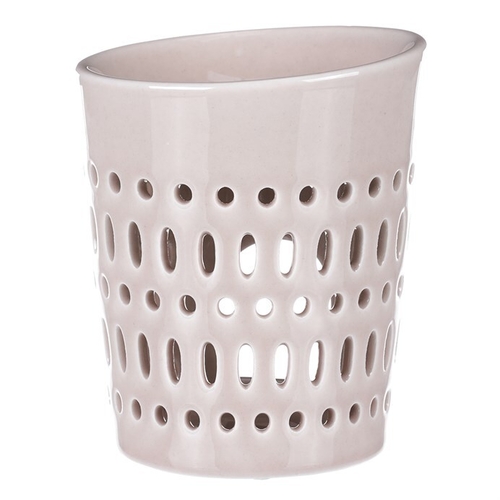 Aromalampa - porcelánová, otvory po obvodu, barva krémová