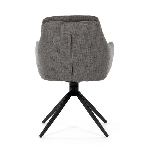Jídelní židle, šedá, látka, DCH-P3174 GREY2