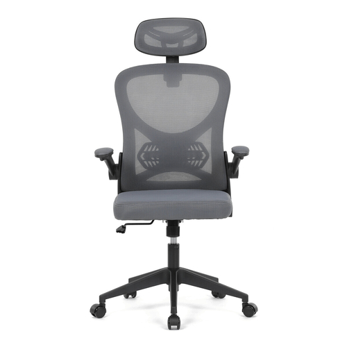 Kancelářská židle, houpací mechanismus, šedá, KA-K2021 GREY