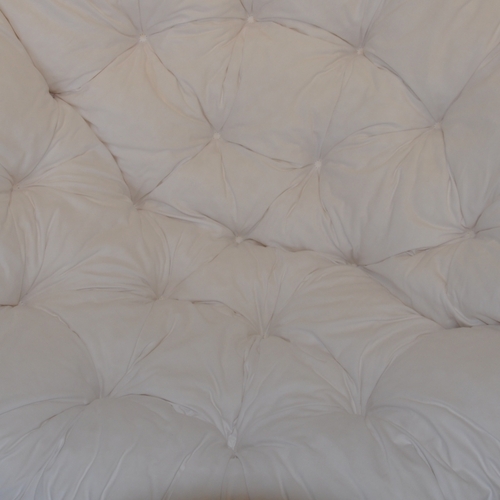 Polstr na křeslo papasan 110 cm bílý