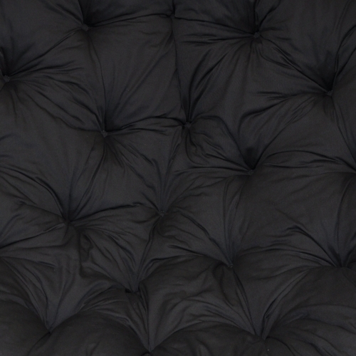 Ratanový papasan 110 cm medový polstr černý kepr