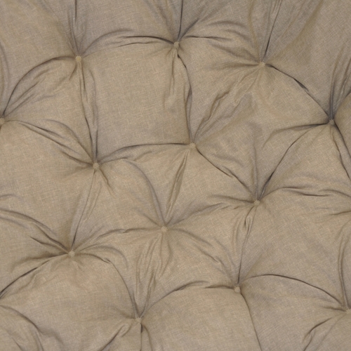 Polstr na křeslo papasan 115 cm tmavě béžový melír