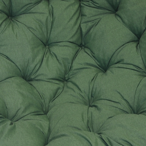 Polstr deluxe na křeslo papasan 100 cm - látka tmavě zelený melír