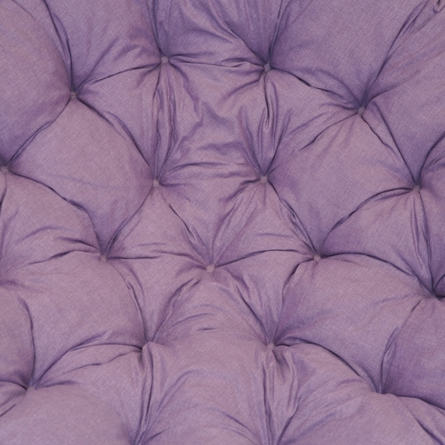 Polstr deluxe na křeslo papasan 100 cm - látka fialový melír
