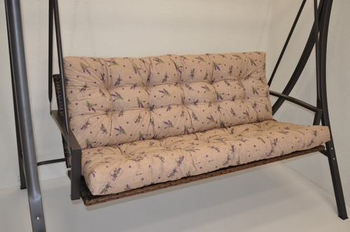 Polstr na zahradní houpačku 120 cm - látka levandule