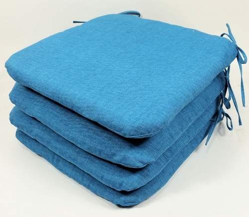 Sedák 40x40 cm látka tyrkysový melír - set 4 kusy