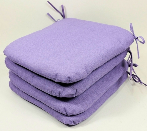 Sedák 40x40 cm látka fialový melír - set 4 kusy