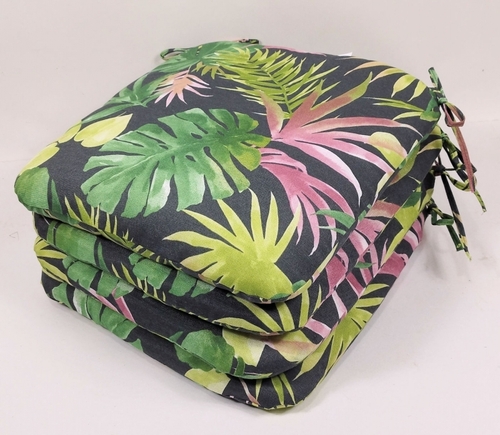 Sedák 40x40 cm látka monstera - set 4 kusy