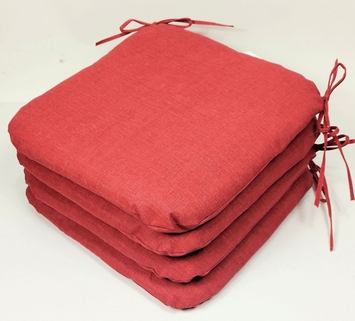 Sedák 40x40 cm látka vínový melír - set 4 kusy