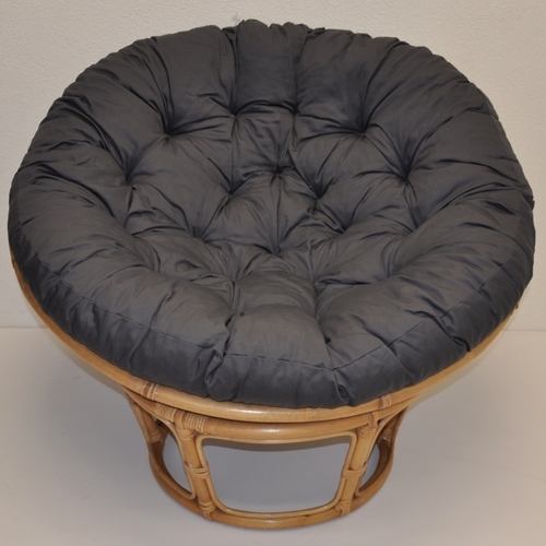 Polstr na křeslo papasan 110 cm šedý kepr