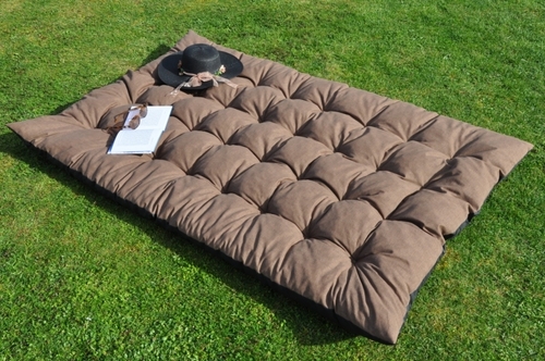 Matrace zahradní MAXI 180x115 cm - hnědý melír