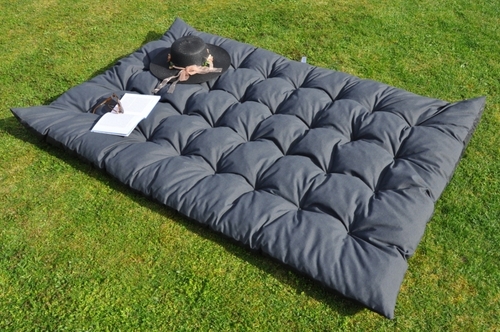 Matrace zahradní MAXI 180x115 cm - tmavě šedý melír