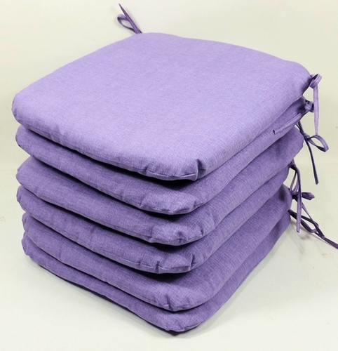 Sedák 40x40 cm látka fialový melír - set 6 kusů
