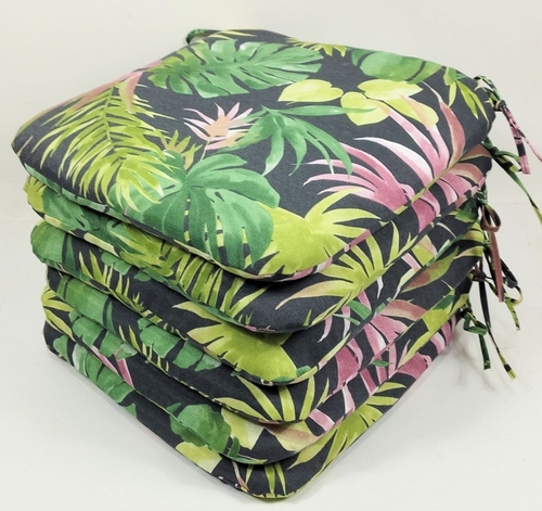 Sedák 40x40 cm látka monstera - set 6 kusů