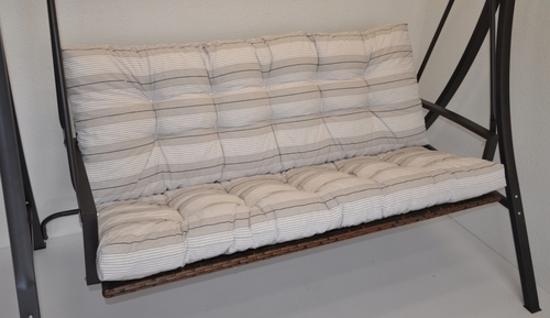 Polstr na zahradní houpačku 130 cm - látka Antik pruh