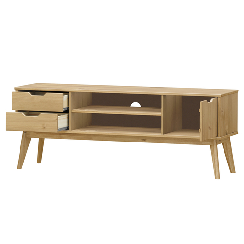 TV stolek 1 dveře + 2 zásuvky BONITO vosk